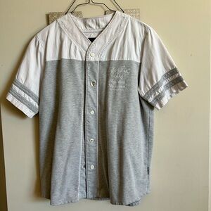 Sean John gray and white baseball jersey Size XL